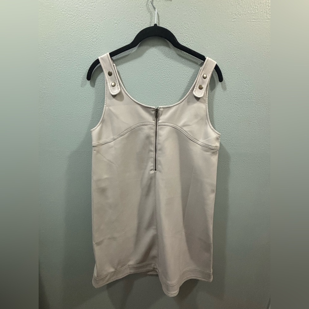 Pilcro by Anthropologie Shift Faux Leather Mini Dress NWT SZ 4 - Picture 5 of 11